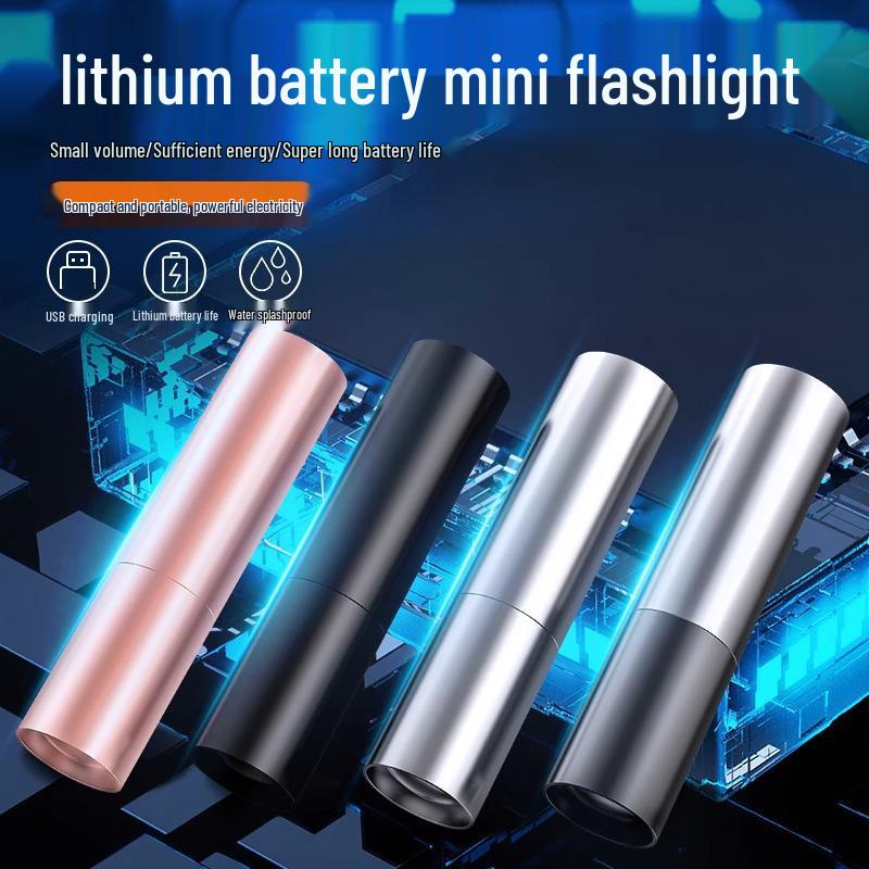 Многофункциональный мини-светодиодный фонарик с USB-зарядкой - Портативный, Водонепроницаемый, Высокоинтенсивный