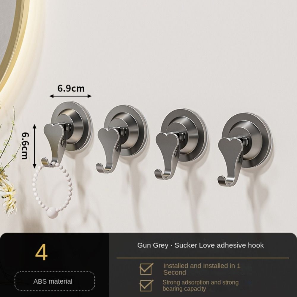 2/3/4 шт. Аксессуары для хранения в ванной комнате, настенный крючок для полотенец, крючок на вакуумной присоске, дом