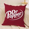 Вишневый Напиток D-Dr P-Peppers Наволочка Подушка Ультра Мягкая Кожаная Ткань Облачный Комфорт и Скрытая Молния