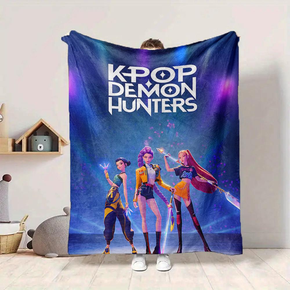 1 шт. Плед KPOP Охотники на демонов, Плед для дивана, кровати, путешествий, кемпинга, гостиной,