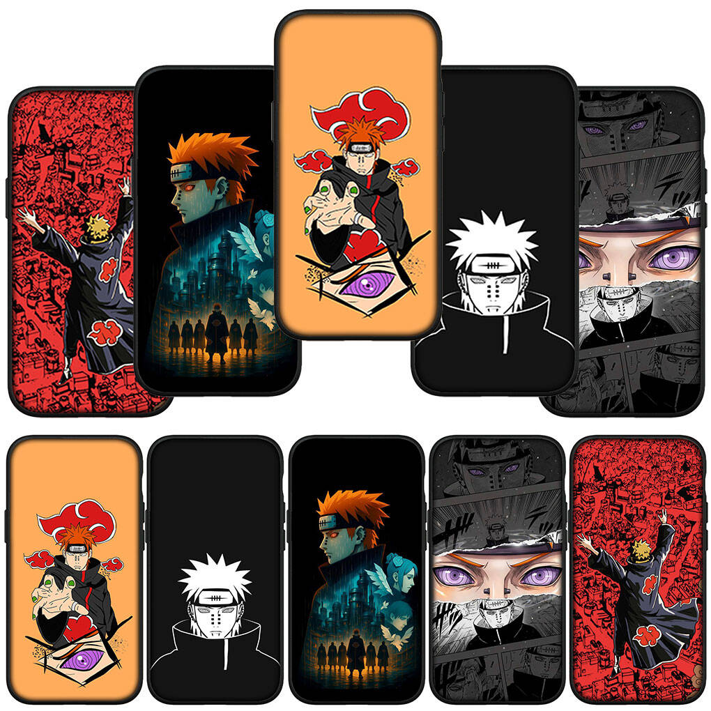 Чехол для iPhone 17 15 16 Plus Xiaomi Poco X7 X6 F8 F7 M8 C85 C75 C71 Redmi Note 14 12 11 13 Pro Max A4 14C 13C 15C Pain Comics Наруто Акацуки Обложка