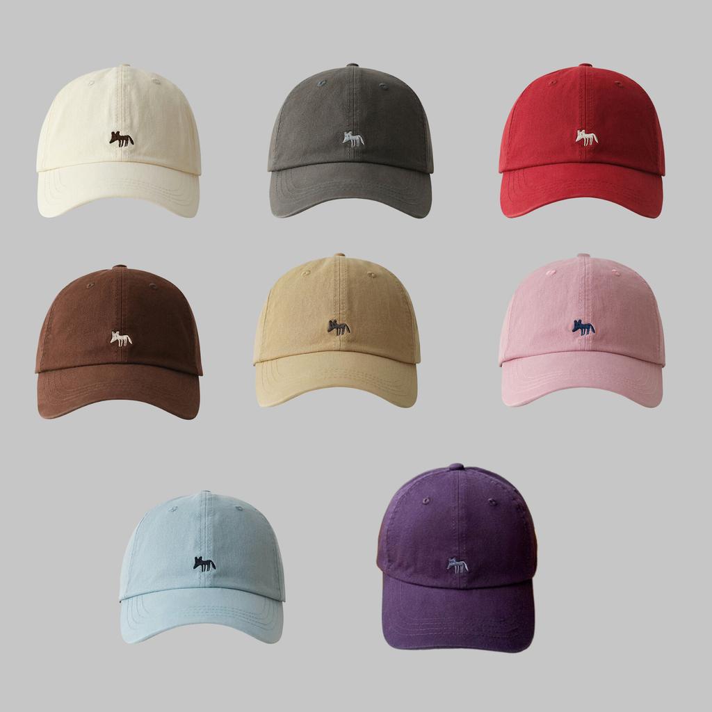 1 шт. Повседневная симпатичная вышитая бейсболка с изображением маленьких лисиц, кепка для женщин и мужчин, солнцезащитная кепка для отдыха на открытом воздухе