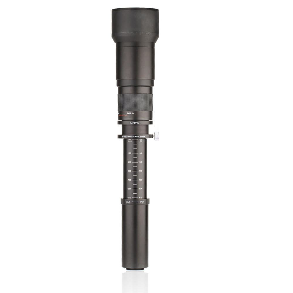 Ультрателеобъектив Kelda 6501300mm F8.016 с зумом и креплением TMount для зеркальной камеры Canon Nikon