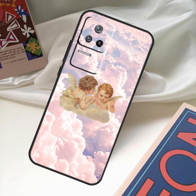 Чехол с принтом «Мультяшный ангелочек» для POCO X6 Pro X3 X5 F3 F5 M5s M6 Pro Xiaomi 14 Ultra 11T 12T 13T Pro 12 13 Lite