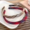Fashion Vintage Plaid Hair Bands for Women Girls Headdress Headband Girls Hairband Hair Hoop Female Hair Accessories Headwear