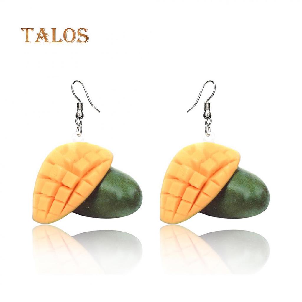 Women Creative Coconut Fresh Fruit Hook Earrings Summer Holiday Party Jewelry Beauty