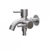 Universal Double Outlet Bathroom Faucet - 1/2" Dual Control Water Tap for Washing Machine, Mop Pool & Bidet Connection