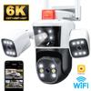 12 МП 6K WiFi Уличный объектив Три экрана PTZ IP Автоматическое отслеживание Защита безопасности Камера видеонаблюдения