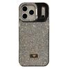 For iPhone 17 Pro Case Full Rhinestones Design Hidden Lens Kickstand TPU PC Phone Cover