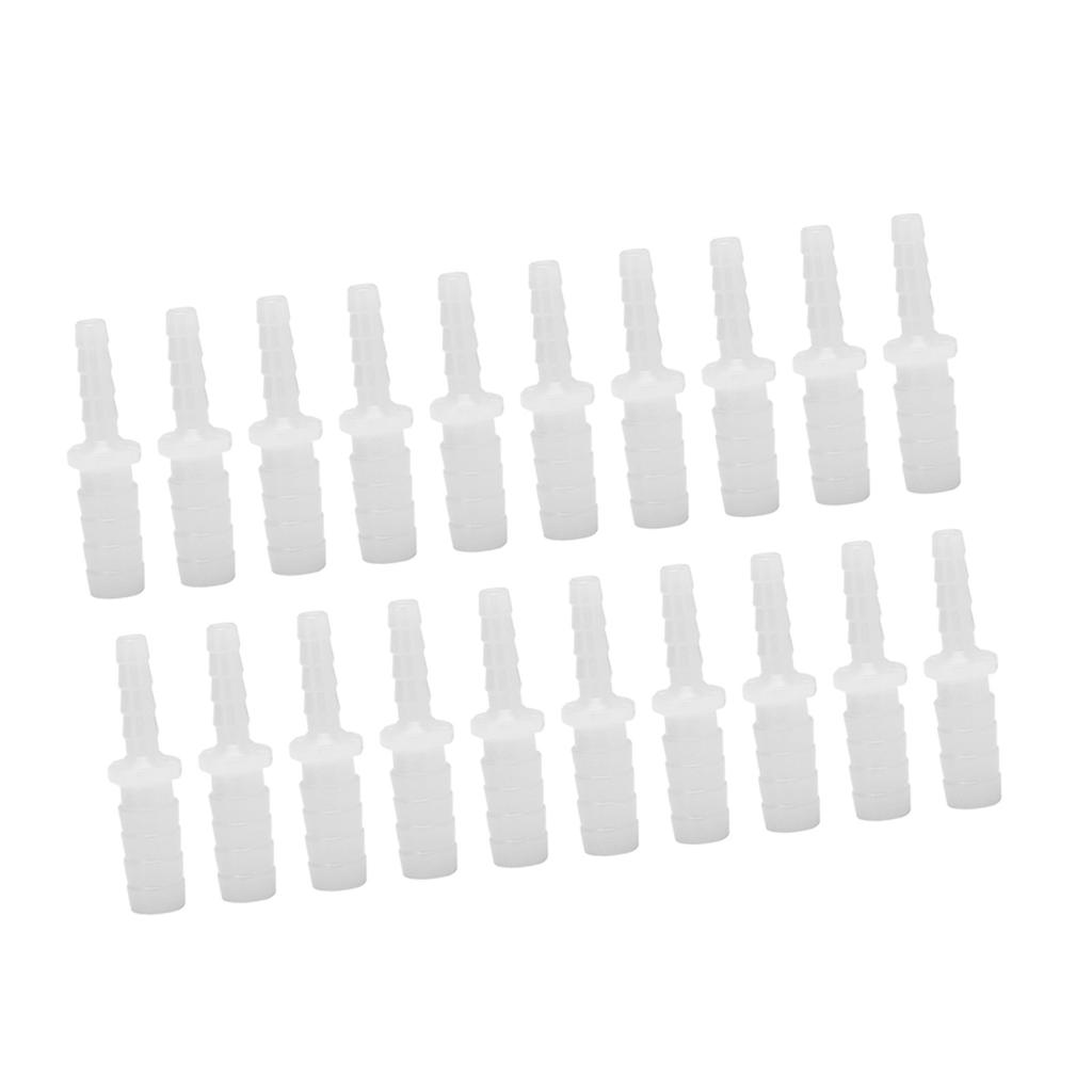 20PCS 2 Way Straight Aquarium Water Pipe Adapter Fish Tank Fittings Joint Connector