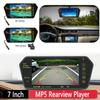 7-дюймовый Full HD зеркальный монитор с ЖК-экраном, цветной мультимедийный проигрыватель, FM-передатчик, автомобильная автоматическая камера заднего вида TF BT