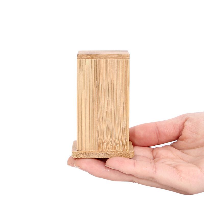 Engraved Bamboo Toothpick & Cotton Swab Holder for Home, Hotel, or Restaurant.