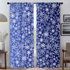 Cartoon Snowflake Partition Modern Living Room Curtains 2 Pieces Window Curtain Shades Halloween Decoration Blinds Kitchen Child