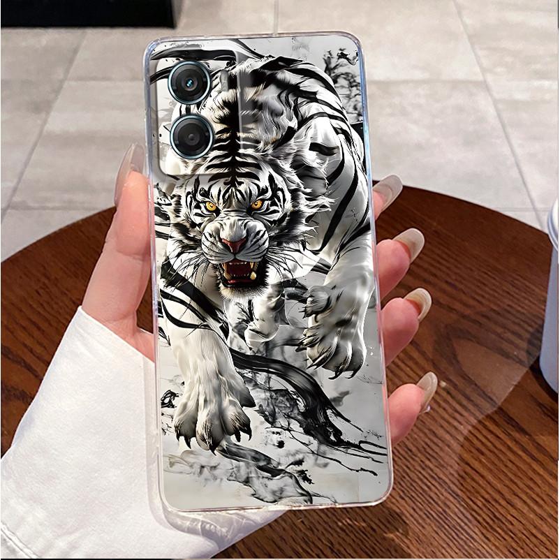 For Motorola Moto G06 4G/G06 Power Soft Silicone TPU Clear Shell Popular Painted Casing Fluffy Kitten Shockproof Cover