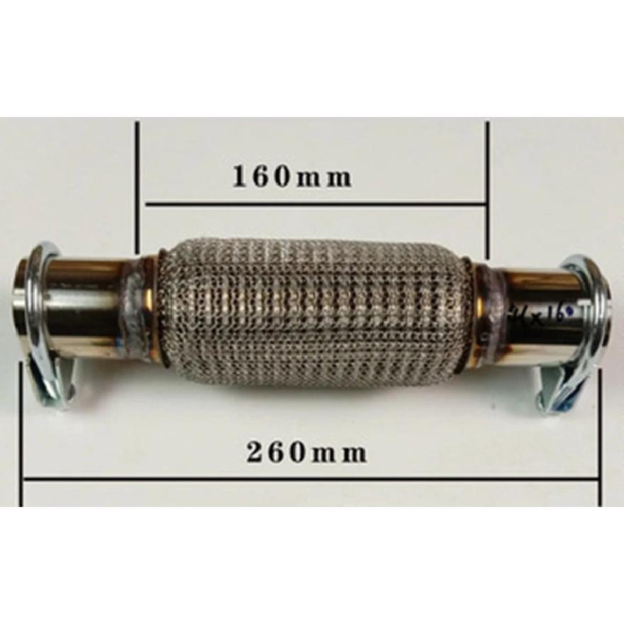Universal non-welding high temperature resistant Five layer stainless steel exhaust flex pipe soft connection bellows hose clamp