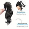 A Ponytail Wig with a Claw Clip and a Ponytail Braid Synthetic Grip Clip The Ponytail Is Elegant and Natural Suitable for Daily Use
