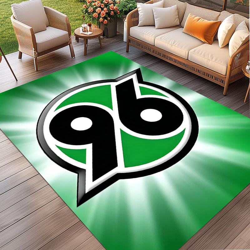 Hannover 96 Football Print Rug, Washable Floor Carpet, For Entryway Dorm Laundry Room Office Study, Home Decor Birthday Christmas Gift