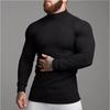Men S Slim Fit Long Sleeve T Shirt Sports Casual Fitness Knit Base Layer