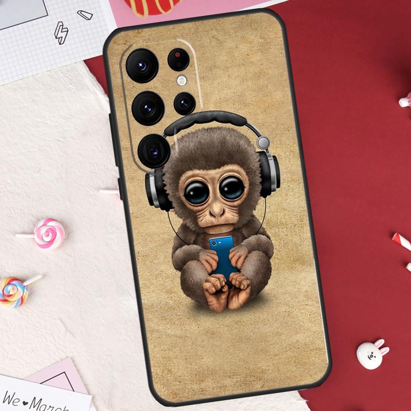 Чехол-бампер Обезьяна Горилла Обезьяна Ребенок для Samsung Galaxy S25 FE S23 FE S20 S21 S22 S24 S25 S26 Ultra S10 S25 Plus