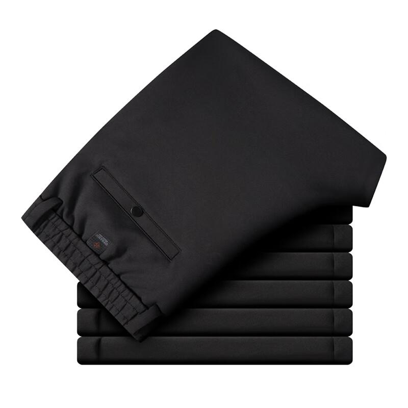 Fengxun Men's Thickened Casual Straight-Leg Pants