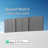 Умный выключатель Bluetooth MESH 2.0 подключается к приложению Mijia для удаленного голосового управления, оснащен пятидырочным управлением одной кнопкой (ноль/фаза).