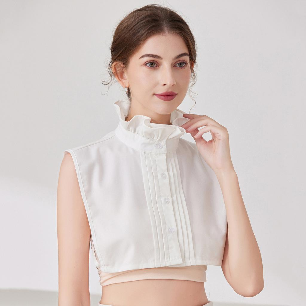 Vintage Lapel Fake Collar Female Detachable Shirt False Collar for Women Blouse Sweater Lapel Top Clothing Accessories