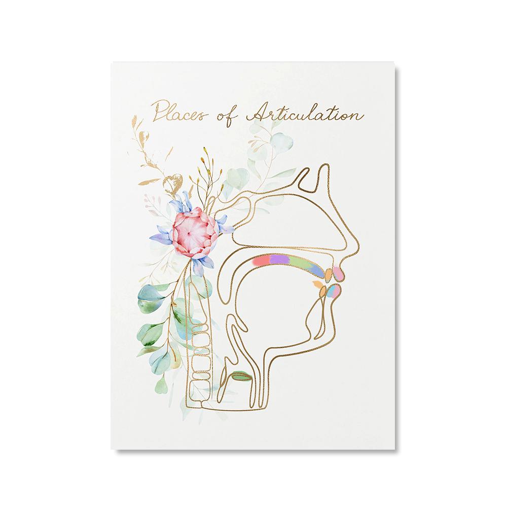 Speech Language Therapy Pathologist Wall Art Canvas Painting SLP Graduation Speech Therapist Poster Print Picture Doctor Office