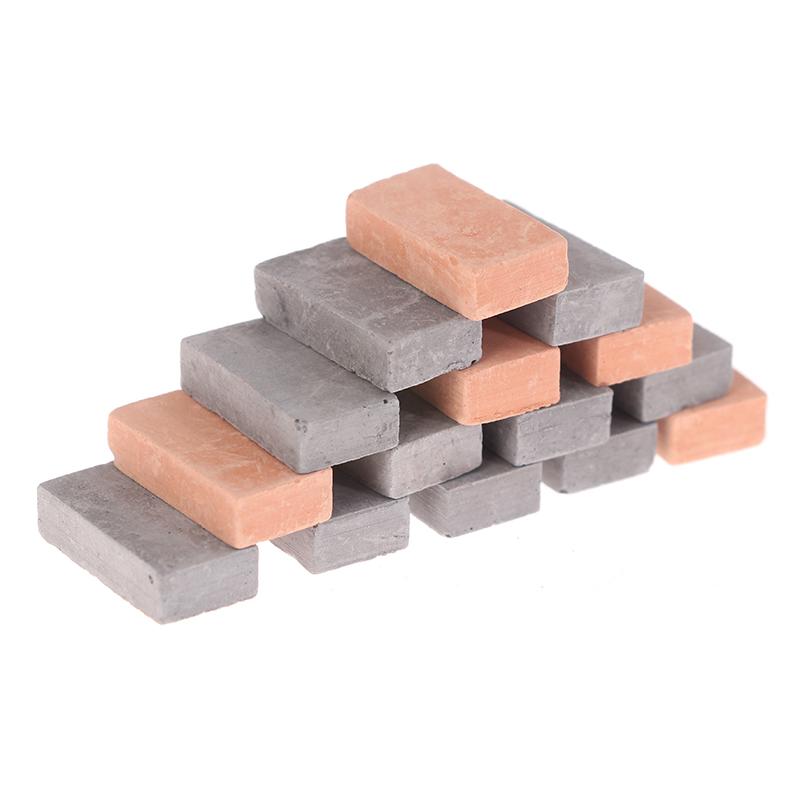 Архитектурный антикварный мини-синий кирпич, зеленый блок, сделай сам, песочный стол, глиняный инструмент для внутренней сцены