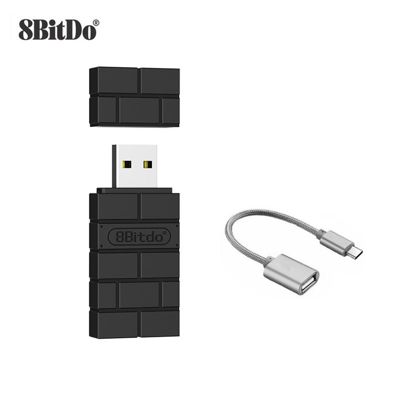 8Bitdo USB Wireless Bluetooth Adapter Receiver For Windows Mac For Nintend Switch2 For PS5 Controller For Windows Mac Steam Deck