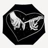 1pc Love Heart Automatic Open/Close Umbrella, Portable Folding Umbrella, Compact Travel Umbrella for098