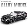 1/24 Mercedes-Benz SLR Суперкар Металлическая Модель Машинки Игрушка Литье под Давлением Металлическое Литье Звук и Свет Машинки Игрушки для Детей Транспортное Средство