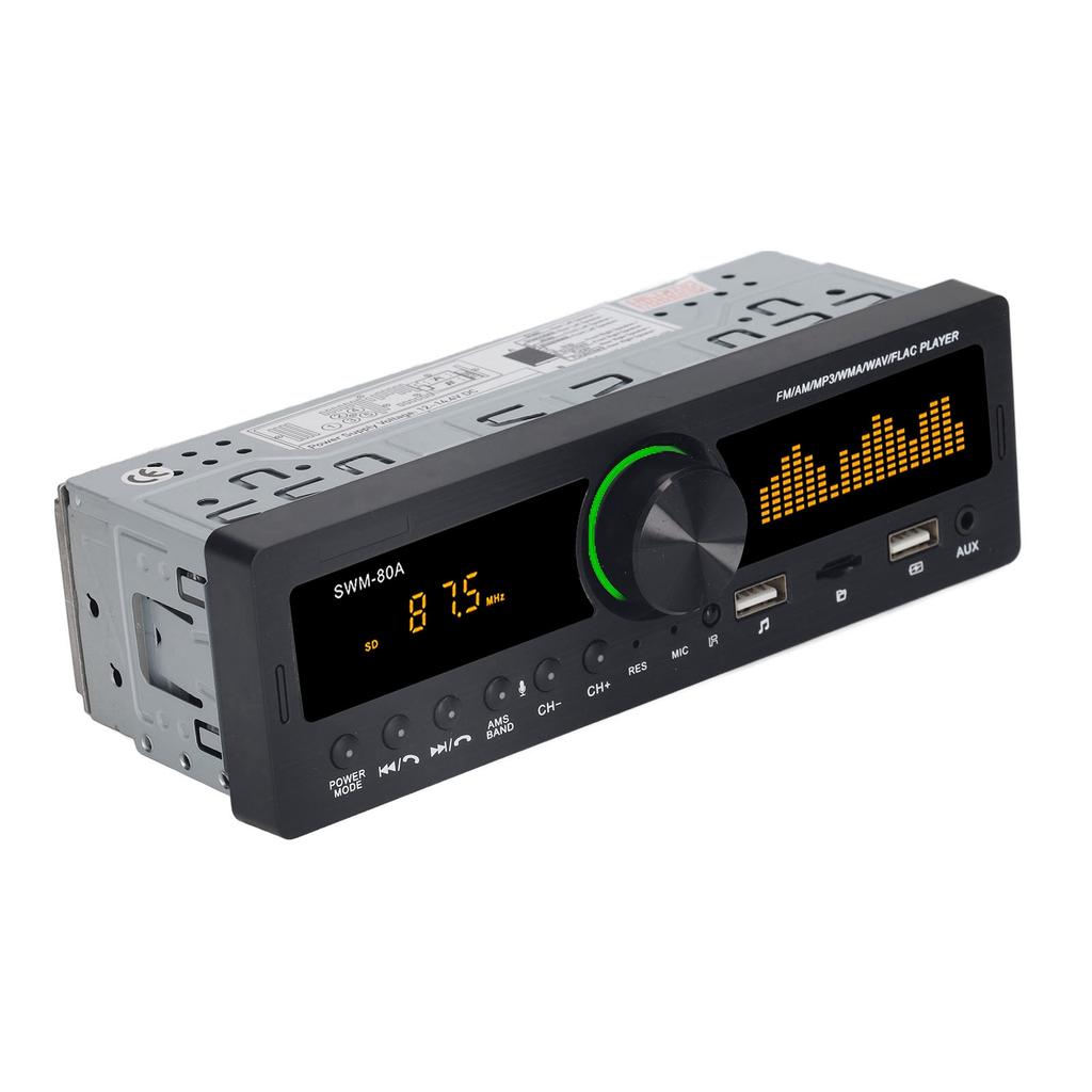 Car Stereo MP3 Player 12V Bluetooth 5.0 AUX Input FM AM Radio Power Off Memory Function Car Stereo