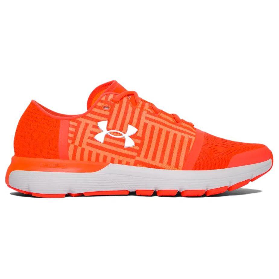 Under Armour Дышащие Прочные Низкие Кроссовки для Бега Мужские Кроссовки Оранжевые 1285652-297