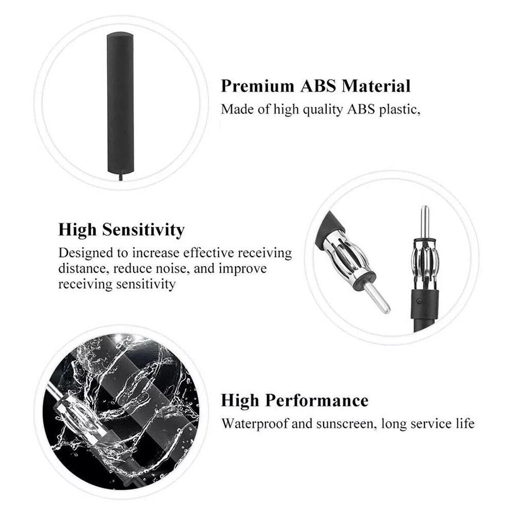 Car Radio Fm Antenna Universal Auto Length Signal Amp Amplifier Vehicle Boat Marine Signal Car Device Enhance Wholesale
