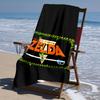 proof beach towel with Z-Zelda Legends pattern - soft,absorbent,quick-drying,machine washable - perfect for swimming,camping,bathing