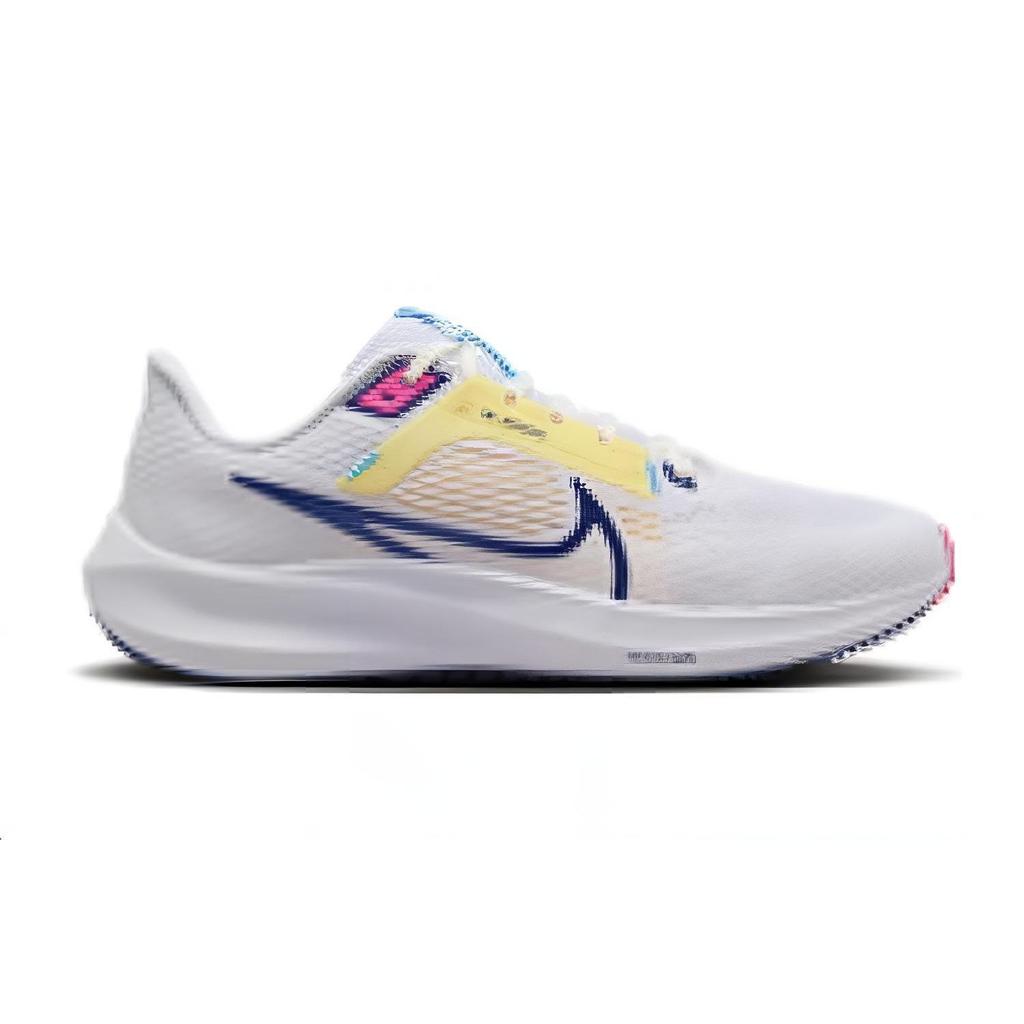 Nike Air Zoom Pegasus 40 White Deep Royal Pink Women Sneakers Photon-Dust Fierce-Pink Deep-Royal-Blue DV3854-105