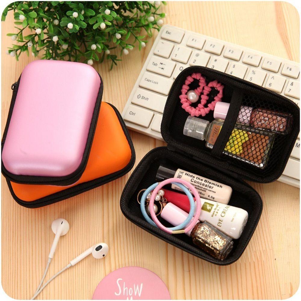 New Headset Travel Storage Box Headphone Bag Portable Case Cable Accessories