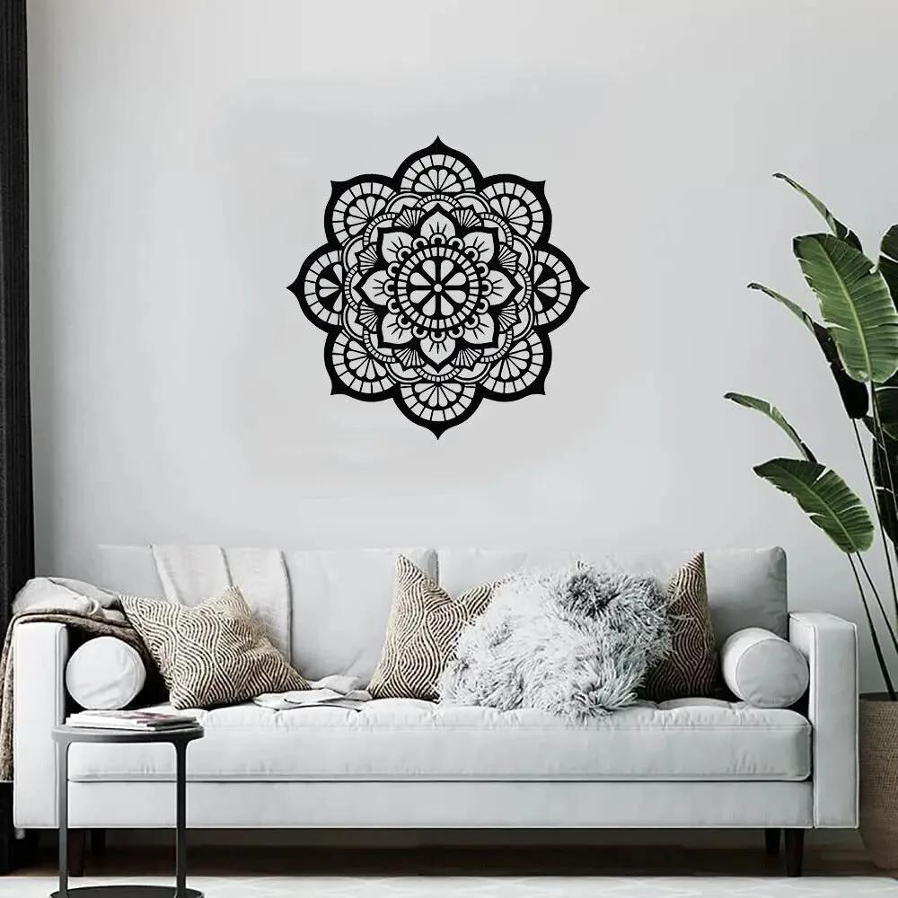 Элегантная металлическая настенная наклейка в богемном стиле для гостиной или украшения дома, добавит уникальный и художественный штрих к любому интерьеру