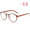 Диоптрии -1.0 -1.5 До -6.0 Круглые Готовые Очки от Миопии Унисекс Модные Полимерные Линзы Очки для Близорукости Рецептурные Очки