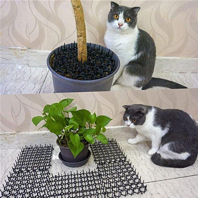 1 шт., коврик для кошачьего помета, шип, полоска от колючек для кошек, сдерживающий садовый репеллент для животных