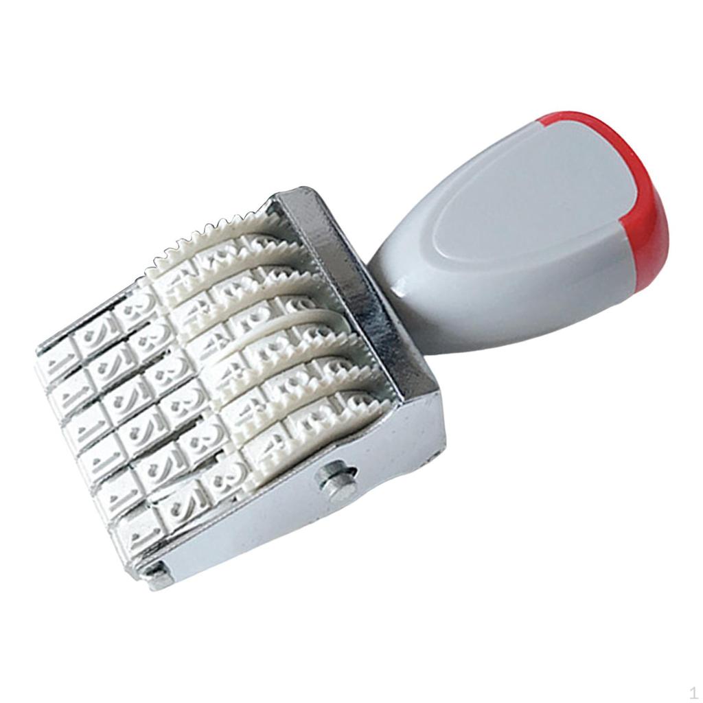 4/5mm Band Rolling Wheel Business Stamps Number Stamp 6 Digits Roller for Office