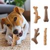 Pet Teething Toy Smooth Teeth Texture Natural Materials Safe Attractive Relieve Stress Wood Fiber