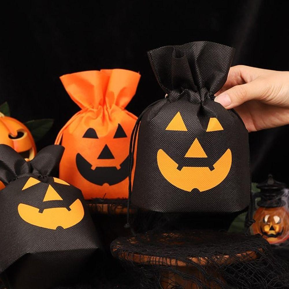 Packaging Coin Purse Pumpkin Gift Bag Jewelry Organizer Drawstring Storage Pouch All Saints' Day