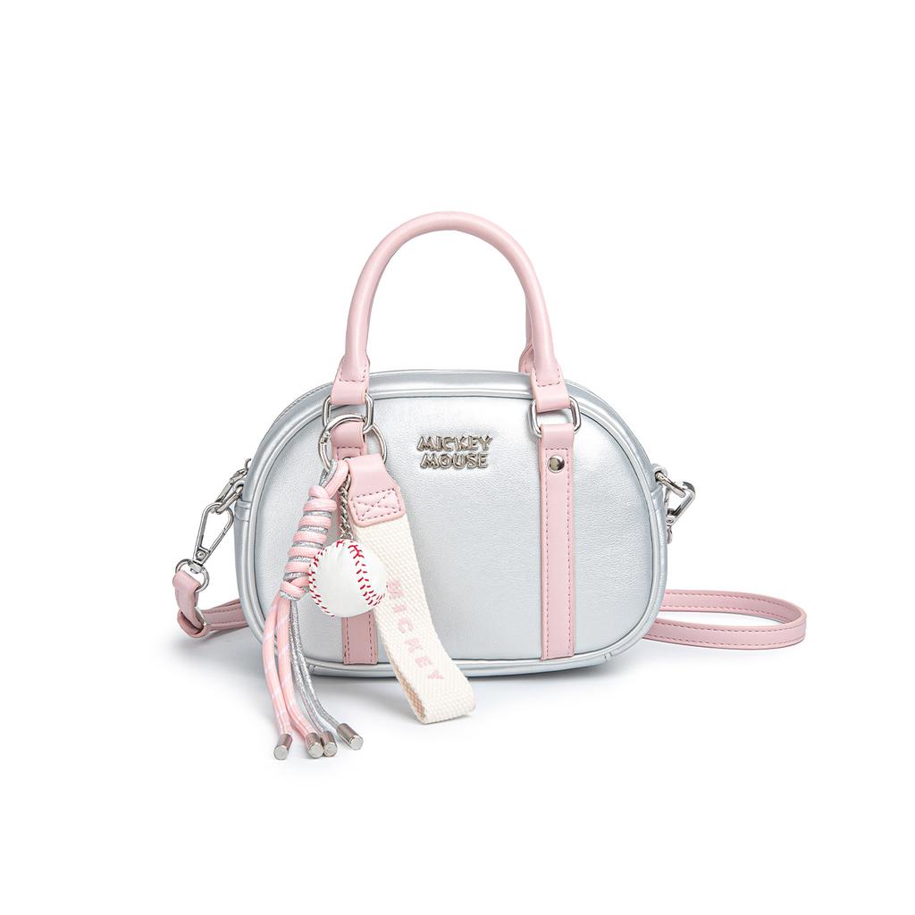 New Disney Mickey Synthetic Leather One Shoulder Crossbody Portable Bag Boston Bag Women's Multicolor BMK-72752