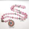 Catholic Heart Shaped Acrylic Beads Rosary Mary Blessing Rosary Prayer Necklace with Pendant Amulet Virgin Mary for Cross Pendant Rosary Necklace