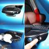 For BYD YUAN PLUS ATTO 3 2022 2023 ABS Carbonfiber Balck Car Door Handle Bowl Cover Trim Sticker Car External Accessories
