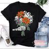 Flower Skulls For You Men's T-Shirt, Funny Skull Shirt, Halloween Shirt, Skull Shirt, Flower Skull Shirt
