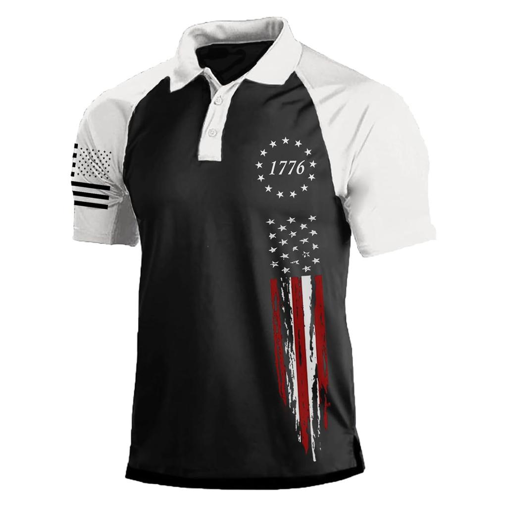 Мужская повседневная рубашка с воротником на пуговицах с коротким рукавом