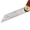 9Inch Adjustable Angle Rulers Gauges Tri Square Sliding T-Bevel with Wooden Handle Ruler Gauge Protractors Carpentry Tools