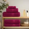 8 Piece Premium Towel Set SOLUND Bordeaux 600 g m²